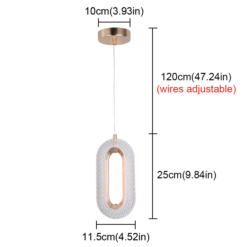 Modern Luxury LED Crystal Pendant Light for Bedroom