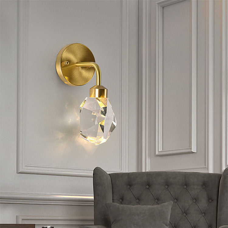 Aurora Copper Crystal Wall Sconce – G9 Socket