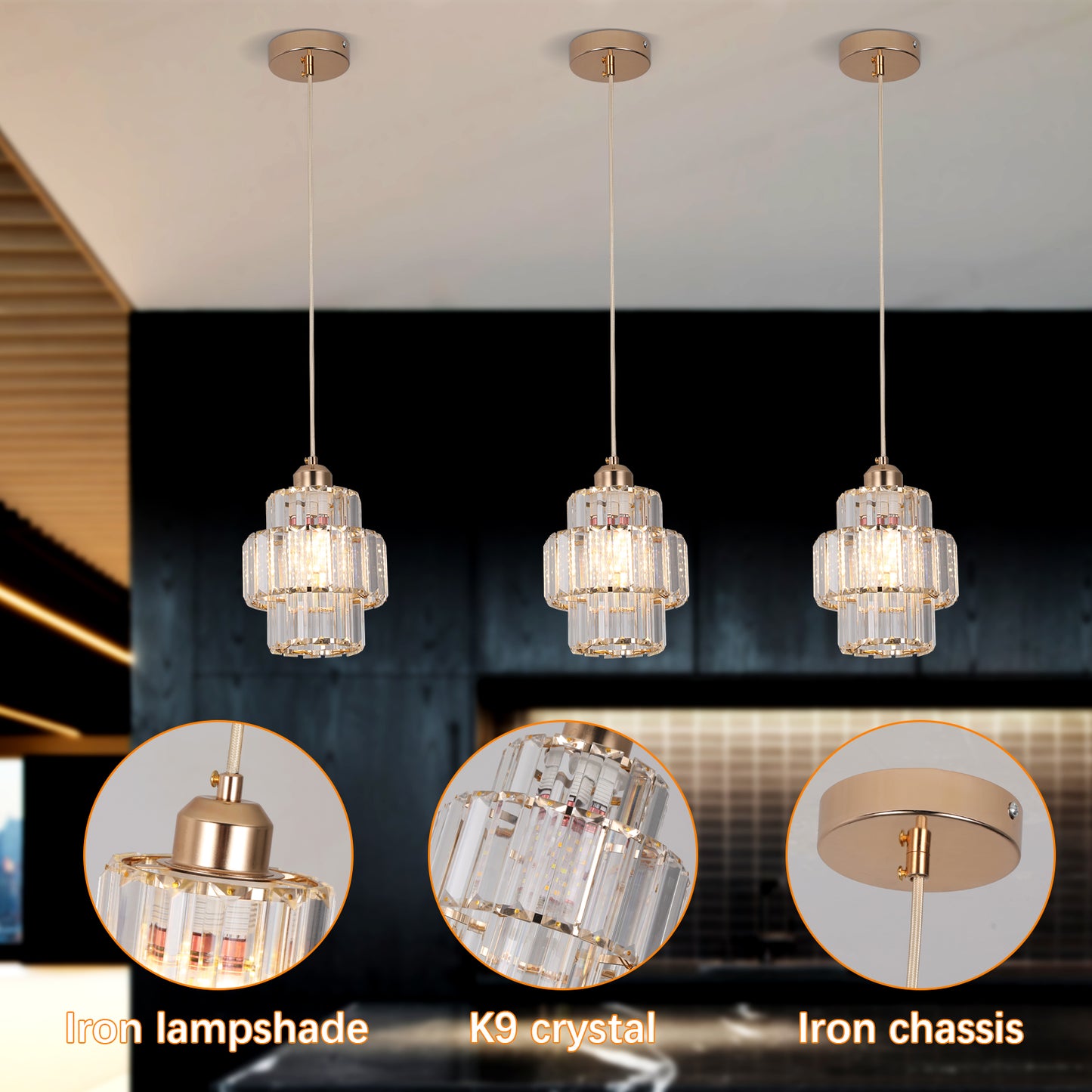Elegant Crystal Pendant Light