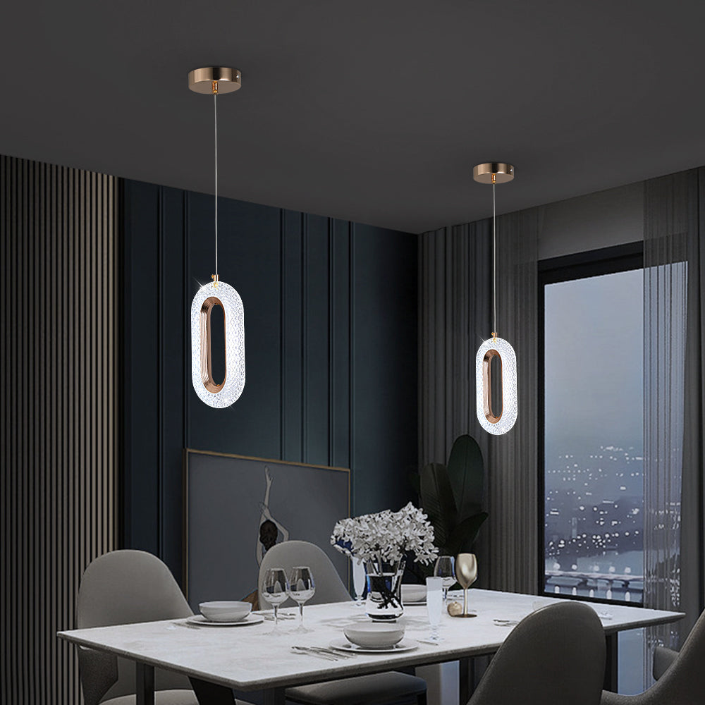 Modern Luxury LED Crystal Pendant Light for Bedroom