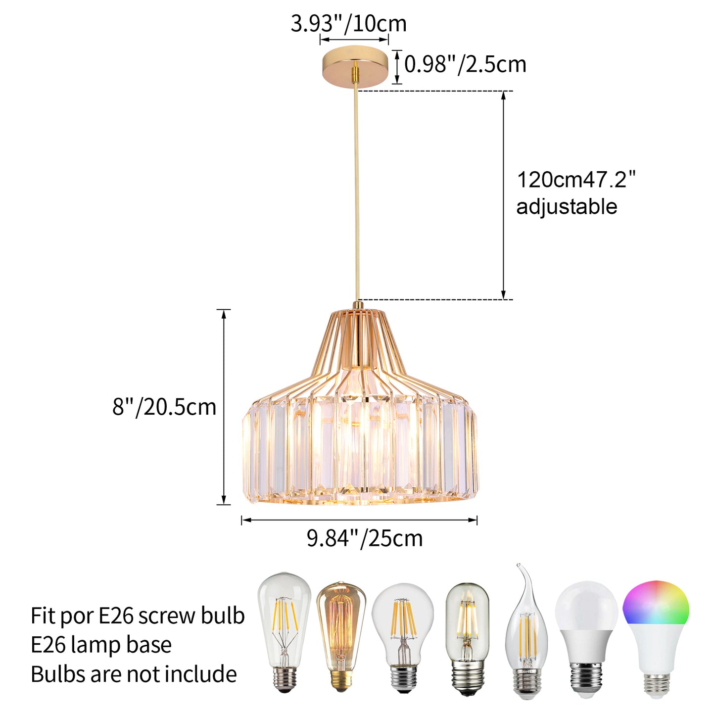 Glamorous Crystal Pendant Chandelier