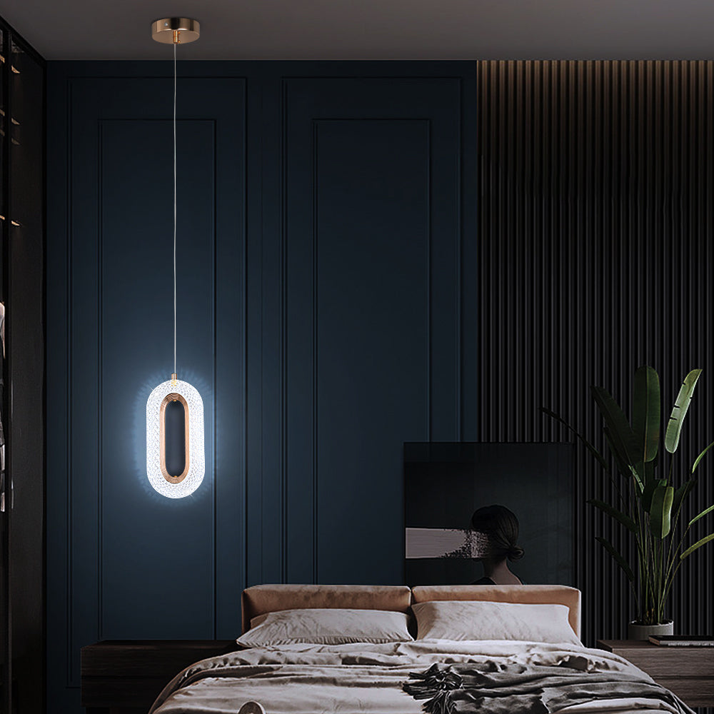 Modern Luxury LED Crystal Pendant Light for Bedroom
