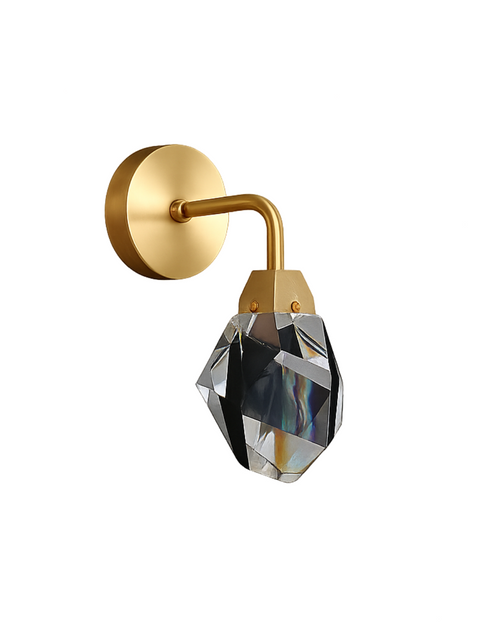 Aurora Copper Crystal Wall Sconce – G9 Socket