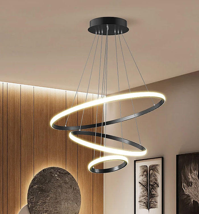 Three Ring Chandelier Light