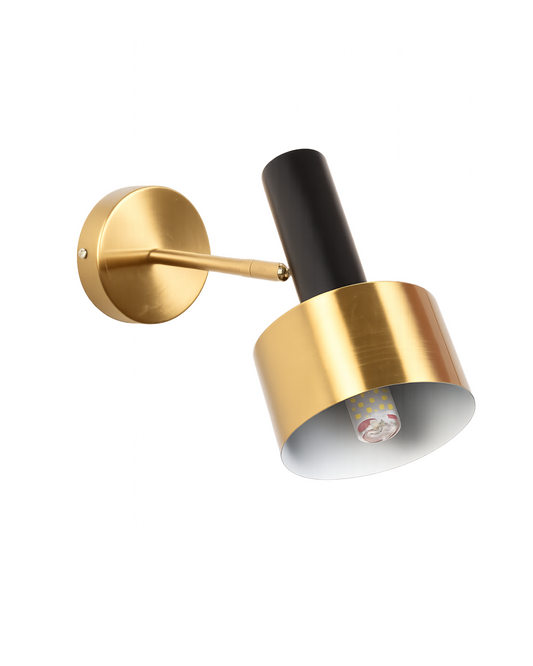 Gold & Black Modern Wall Sconce