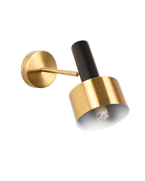 Gold & Black Modern Wall Sconce